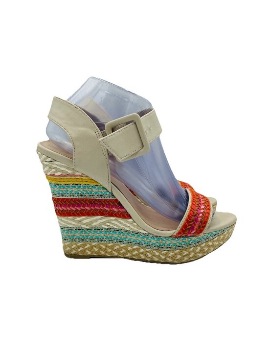 Mix No. 6 Shoes - Mix No. 6 Shoes Womens Size 7.5 M Colorful Jordie Wedge High Heel Ankle Sandals